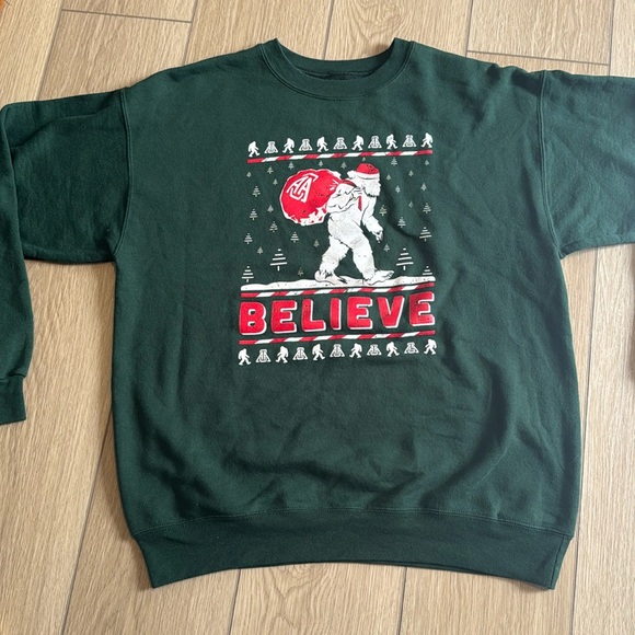 Ugly Christmas Sweater Big Foot Believe Sweatshirt| Hike, Appalachian Trail - Picture 2 of 6